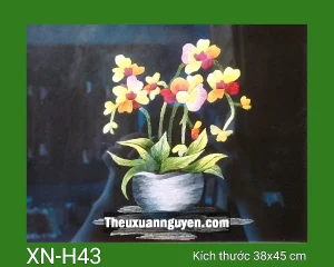 Tranh thêu hoa XN-H43