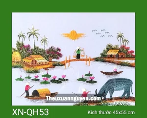 Tranh thêu quê hương XN-QH53