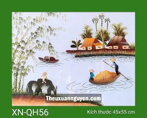 Tranh thêu quê hương XN-QH56