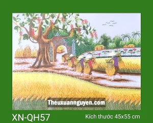 Tranh thêu quê hương XN-QH57