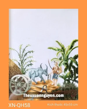 Tranh thêu quê hương XN-QH58