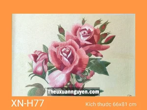 Tranh thêu hoa XN-H77