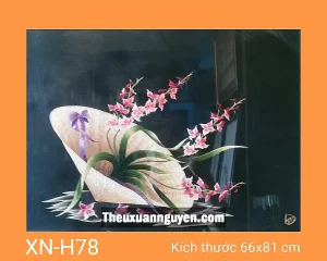 Tranh thêu hoa XN-H78