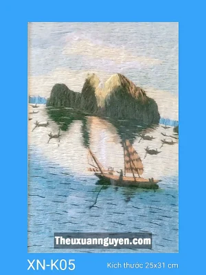 Tranh thêu phong cảnh biển XN-K05