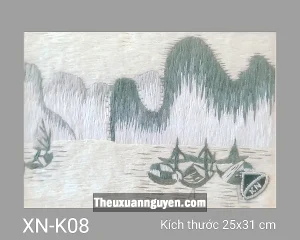 Tranh thêu phong cảnh biển XN-K08