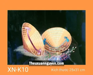 Tranh thêu nón lá XN-K10