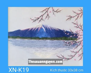 Tranh thêu núi Phú Sĩ XN-K19