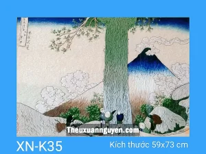 Tranh thêu núi Phú Sĩ XN-K35