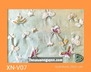 Tranh thêu con bướm XN-V07