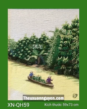 Tranh thêu quê hương miền Tây XN-V59