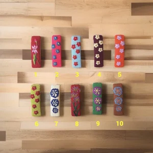 Kẹp mái thêu hình chữ nhật